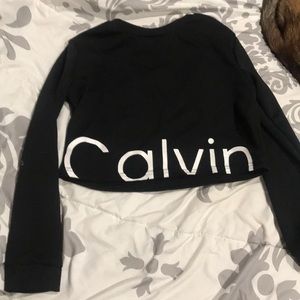 Long sleeve calvin crop